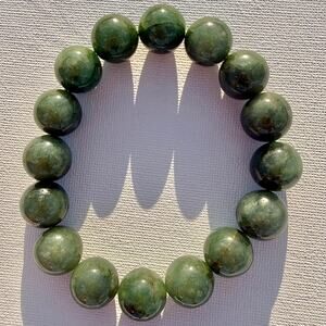 Certified Natural Type A Jadeite Green Bracelet | Burmese Jade | 72.02g
